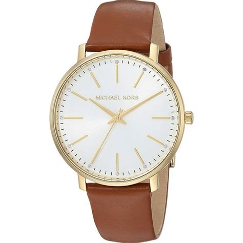 michael kors women's watch leather band|michael kors men's leather watch.